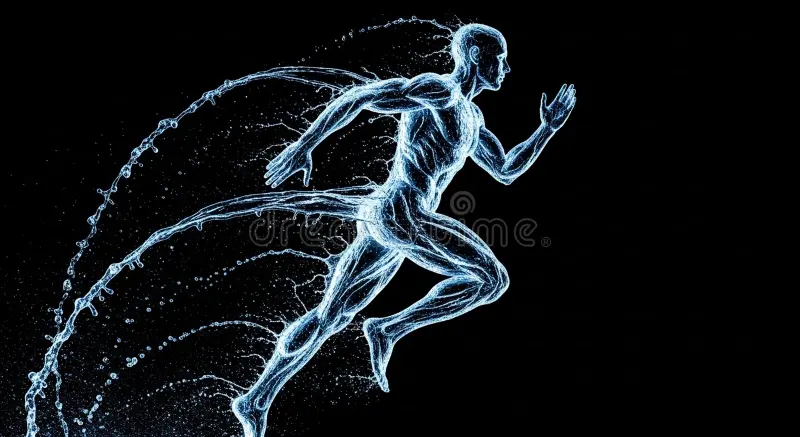 Human body and water health